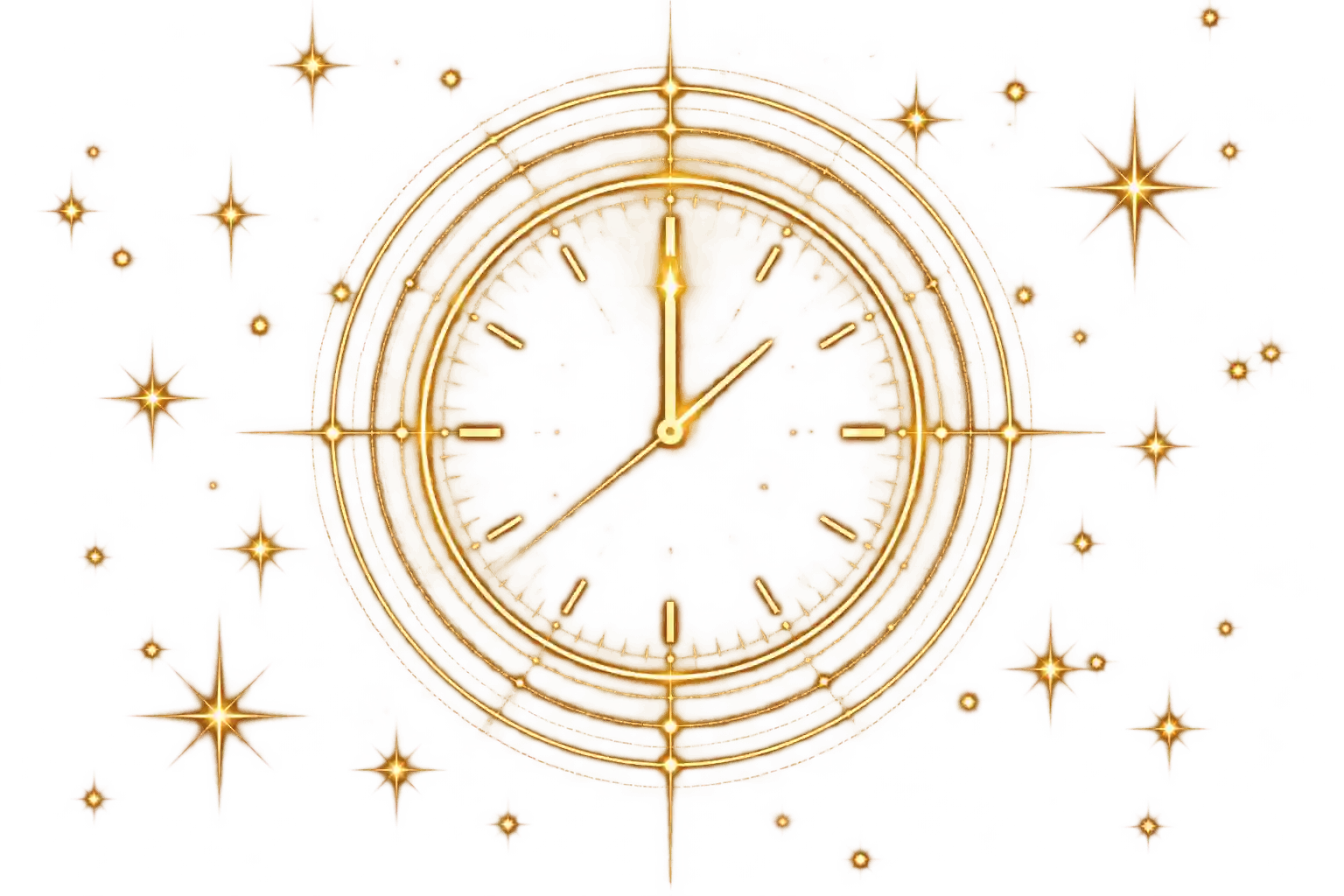 Astrological clock showing birth time