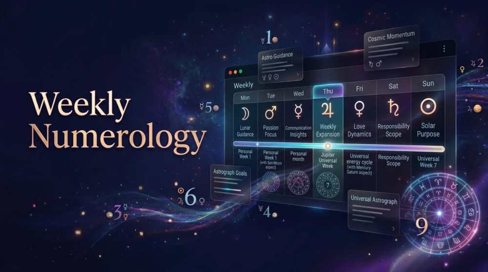 Weekly numerology ISO week insights