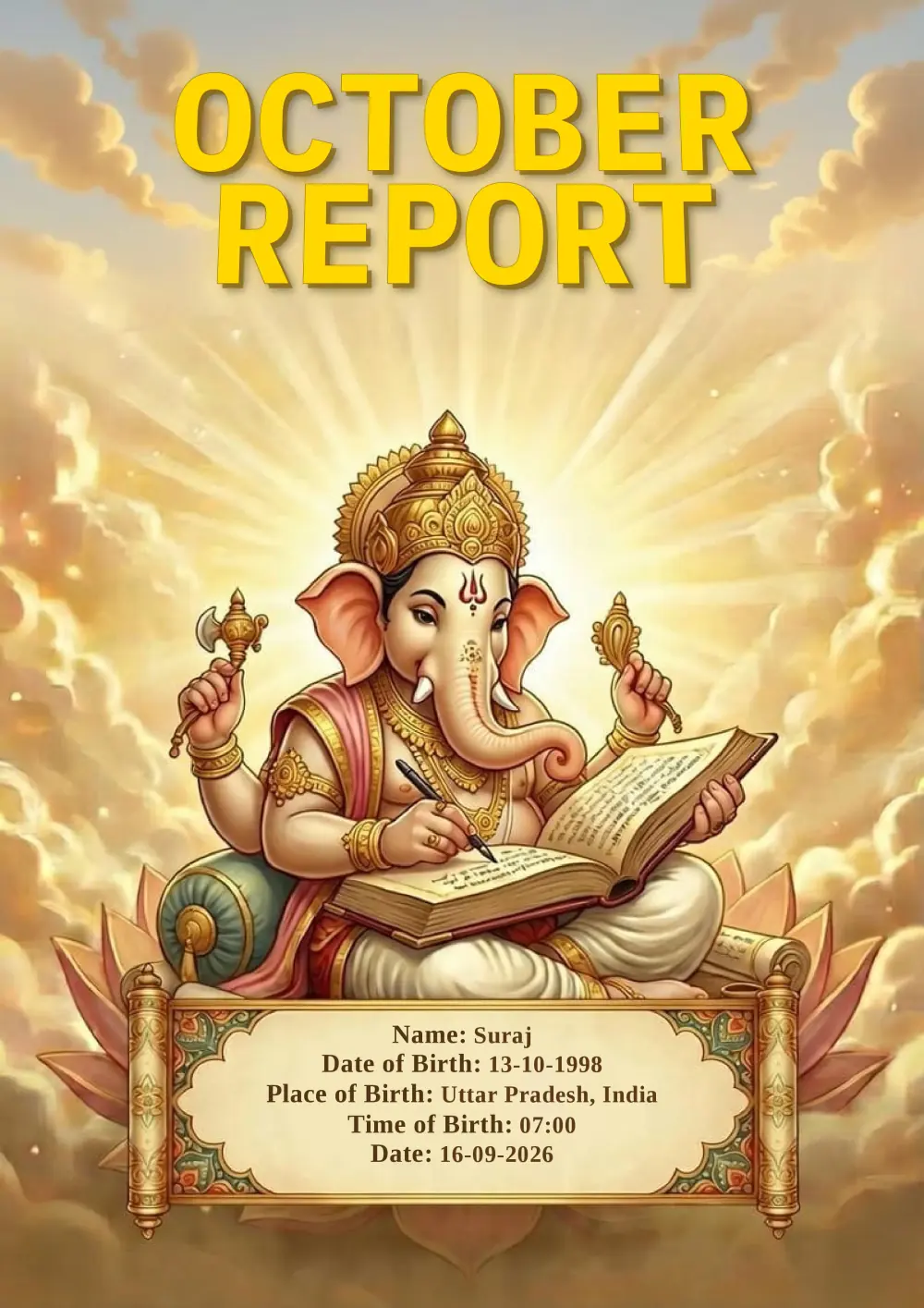 October 2026 Monthly Astrology Report cover from TrustAstrology
